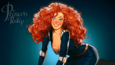 Princezna Merida z pohádky Rebelka. Princezna Merida z pohádky Rebelka.