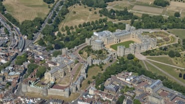 Letecký pohled na hrad Windsor Letecký pohled na hrad Windsor