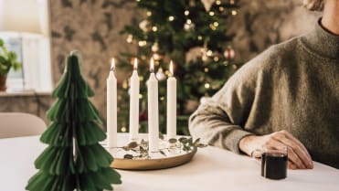 Adventní svícen může být opravdu jednoduchý Adventní svícen může být opravdu jednoduchý