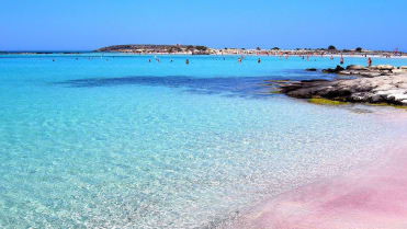 Elafonisi, Pink Sand Beach. Řecko, Kréta Elafonisi, Pink Sand Beach. Řecko, Kréta
