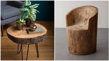 Pěkný dřevěný špalek modernímu interiéru sluší Pěkný dřevěný špalek modernímu interiéru sluší