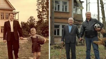 Jak šel čas... Tatínek a syn po letech... Jak šel čas... Tatínek a syn po letech...
