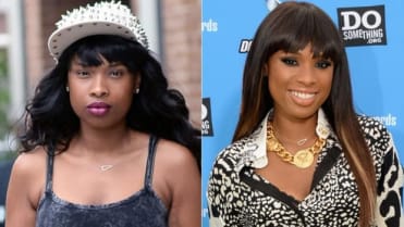 Zpěvačka Jennifer Hudson nenalíčená a nalíčená Zpěvačka Jennifer Hudson nenalíčená a nalíčená