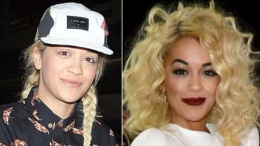 Zpěvačka Rita Ora nenalíčená a nalíčená Zpěvačka Rita Ora nenalíčená a nalíčená