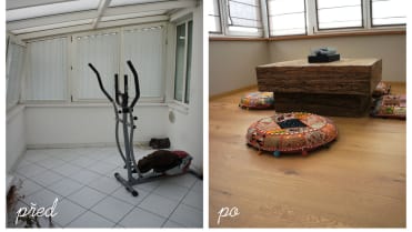 Místo rotopedu útulný stolek Místo rotopedu útulný stolek