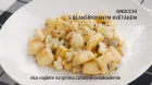 Gnocchi s blanšírovaným květákem. Gnocchi s blanšírovaným květákem.