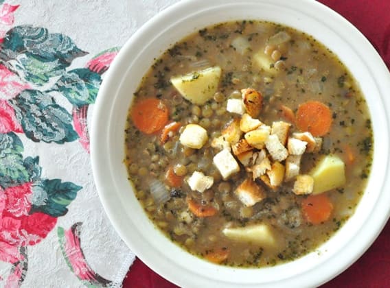 Poctivá čočková polévka Poctivá čočková polévka