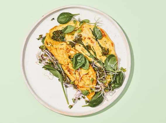 Tofu omeleta s brokolicí Tofu omeleta s brokolicí