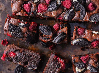 Oreo brownies s malinami Oreo brownies s malinami