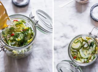 Nakládaná cuketa s aromatickým koprem Nakládaná cuketa s aromatickým koprem