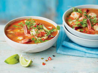 Thajská polévka Tom yam goong Thajská polévka Tom yam goong