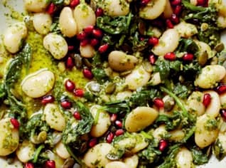 Hřejivé pesto s fazolemi Hřejivé pesto s fazolemi
