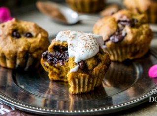 Dýňové muffiny s čokoládou Dýňové muffiny s čokoládou
