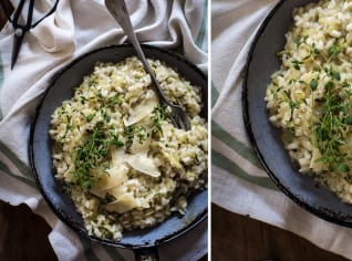 Krémové cuketové risotto Krémové cuketové risotto