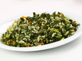 Spanakoriso – řecká rýže se špenátem Spanakoriso – řecká rýže se špenátem