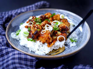 Pečený květák s Teriyaki omáčkou Pečený květák s Teriyaki omáčkou