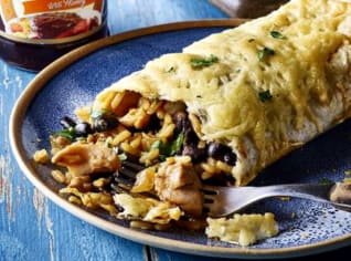 Kuřecí burrito s teriyaki omáčkou Kuřecí burrito s teriyaki omáčkou