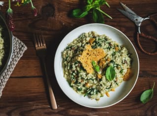 Špenátové risotto Špenátové risotto