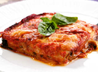 Vegetariánský lilek a la parmigiana Vegetariánský lilek a la parmigiana