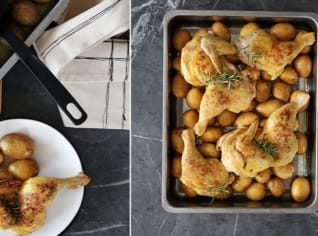 Voňavé pečené kuře s tandoori kořením Voňavé pečené kuře s tandoori kořením