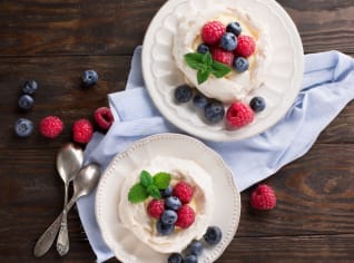 Mini dortíky Pavlova Mini dortíky Pavlova