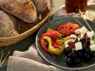 Feta marinovaná po řecku Feta marinovaná po řecku
