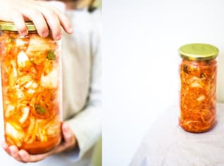 Domácí fermentované kimči Domácí fermentované kimči