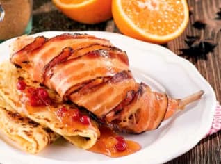 Konfitovaný králík s pomerančovým chutney Konfitovaný králík s pomerančovým chutney