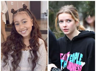 Sedmiletá dcera Kim Kardashian North (Sever) a dospívající dcera Gwyneth Paltrow a Chrise Martina - Apple. Sedmiletá dcera Kim Kardashian North (Sever) a dospívající dcera Gwyneth Paltrow a Chrise Martina - Apple.