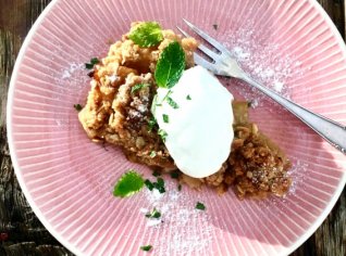 Jablečný crumble s křupavou krustou Jablečný crumble s křupavou krustou