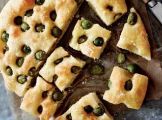 Bramborovo-olivová focaccia Bramborovo-olivová focaccia