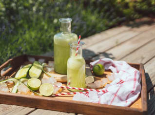 Domácí okurková limonáda Domácí okurková limonáda