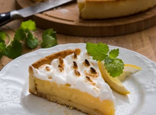 Citronový koláč se sněhem Citronový koláč se sněhem
