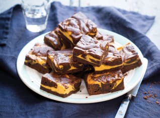Brownies s dýňovým krémem Brownies s dýňovým krémem