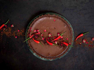 Čokoládový cheesecake s chilli Čokoládový cheesecake s chilli