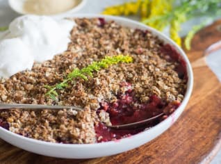 Švestkový crumble s mákem Švestkový crumble s mákem