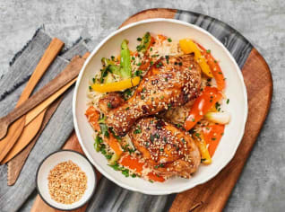 Sezamové kuřecí paličky Teriyaki Sezamové kuřecí paličky Teriyaki
