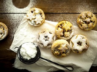 Mince pies - košíčky se sušeným ovocem Mince pies - košíčky se sušeným ovocem