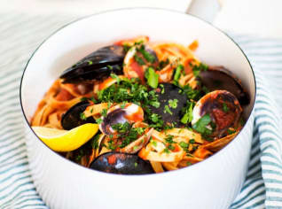 Marinara fettuccine Marinara fettuccine