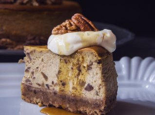 Kaštanový cheesecake Kaštanový cheesecake