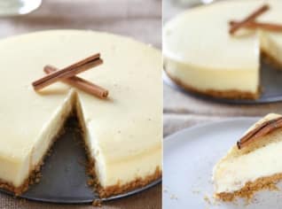 Cheesecake s vaječným koňakem Cheesecake s vaječným koňakem