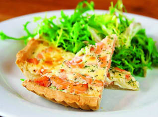 Václavuv lososový quiche Václavuv lososový quiche