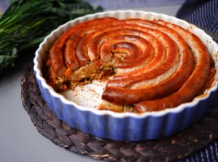 Podzimní nádivka s vinnou klobásou Podzimní nádivka s vinnou klobásou