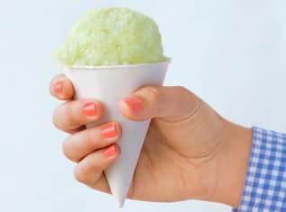 Okurkovo-limetková granita Okurkovo-limetková granita