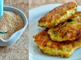 Quinoa – cuketové placičky Quinoa – cuketové placičky