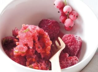 Malinovo-rybízový sorbet Malinovo-rybízový sorbet