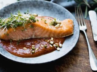 Losos s chilli česnekovou omáčkou Losos s chilli česnekovou omáčkou