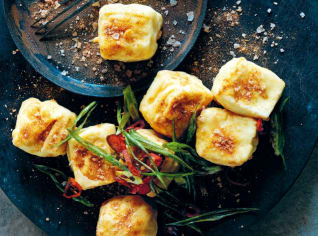 Smažené tofu s chilli solí Smažené tofu s chilli solí