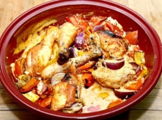 Indický tagine s kuřecím masem Indický tagine s kuřecím masem