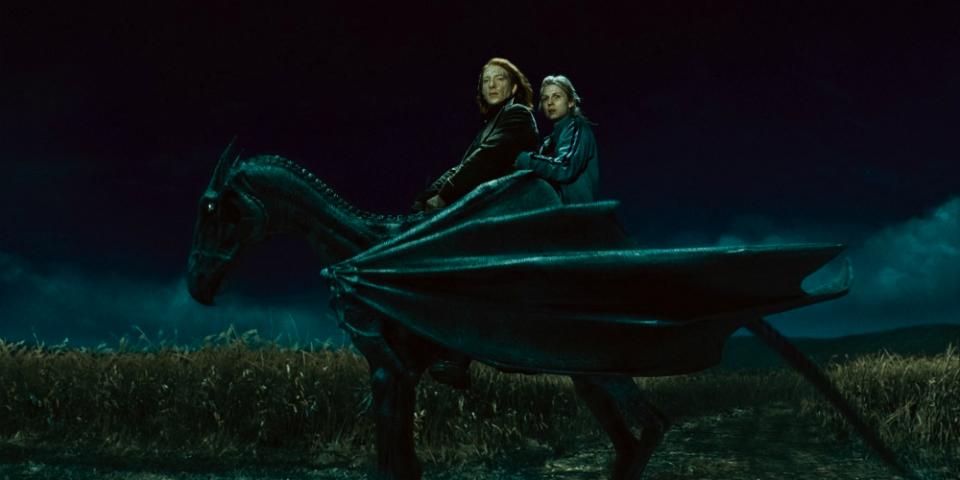 "Thestral" - Tito koníci jsou tak trochu smutnými tvory, vidí je totiž pouze ti, kteří spatřili někoho umírat. Jinak ale krásní tvoři. "Thestral" - Tito koníci jsou tak trochu smutnými tvory, vidí je totiž pouze ti, kteří spatřili někoho umírat. Jinak ale krásní tvoři.